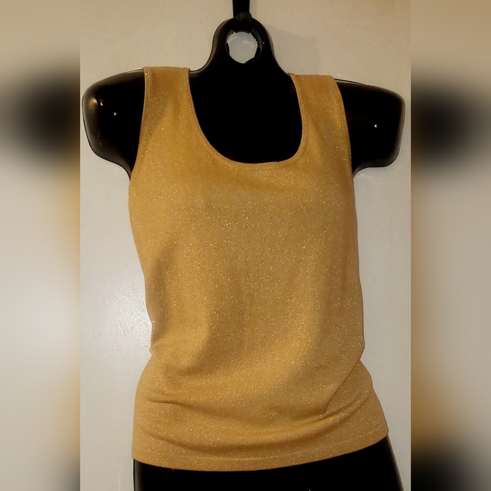 Gold Stretch Metallic Shell